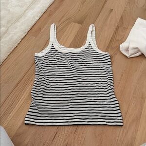 J Crew striped cotton tank top